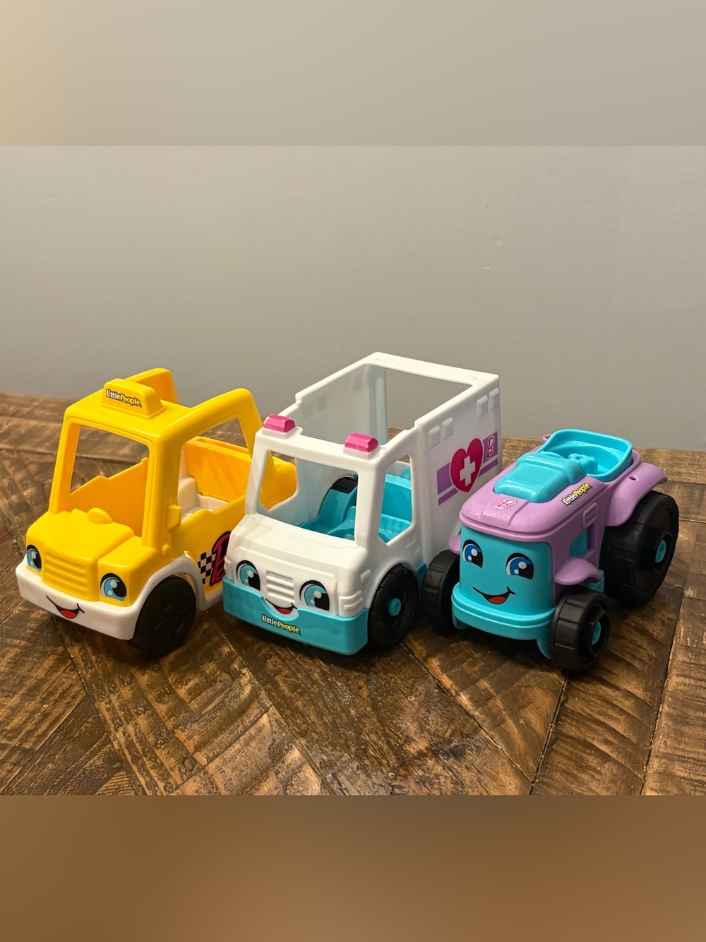 Little People Set of 3 Barbie Cars